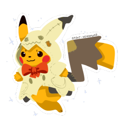 saint-nevermore:the shiny costume pikachu