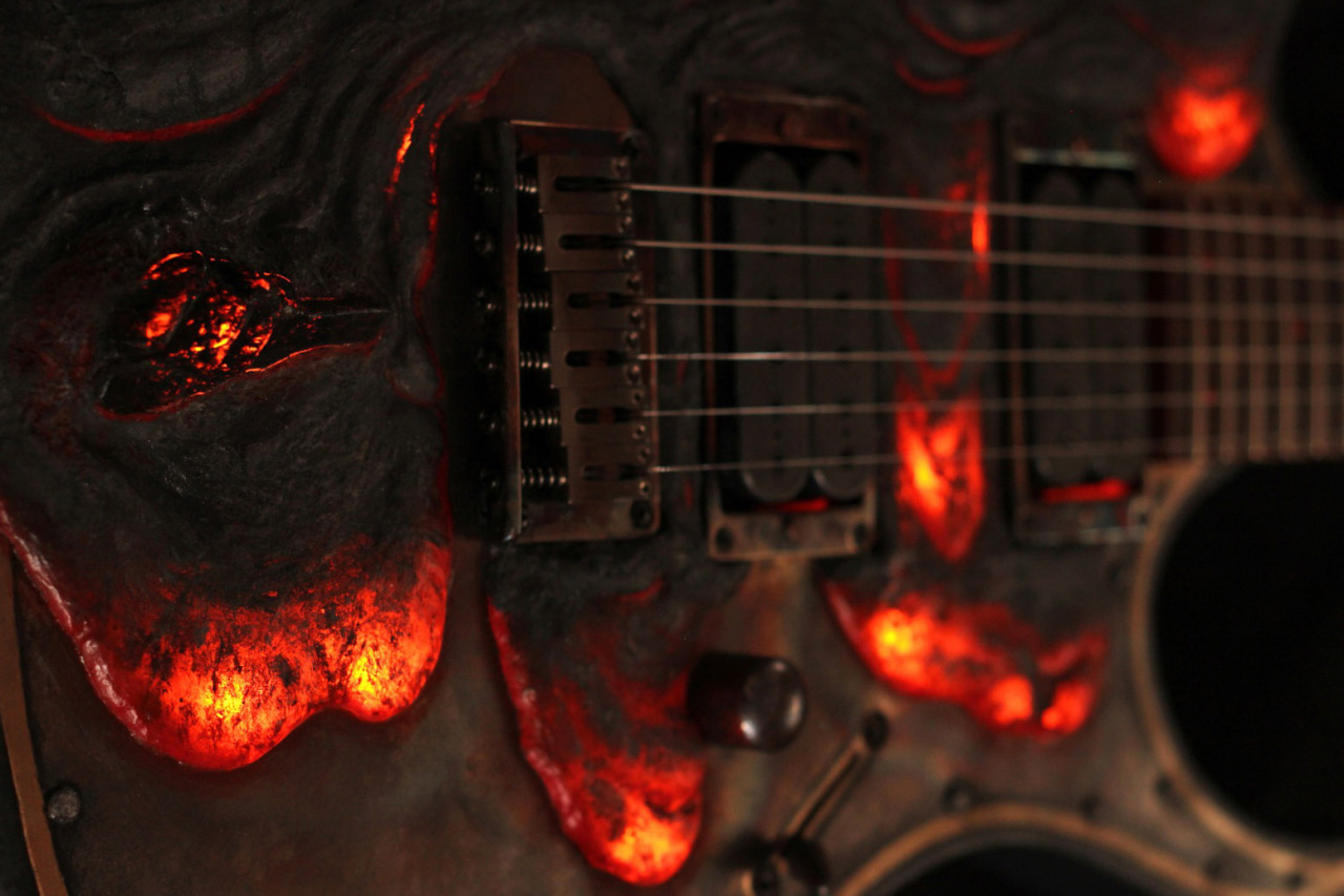 insomniamerica:  glorifiedguitars:  “Molten Diabolic” made by the talents at