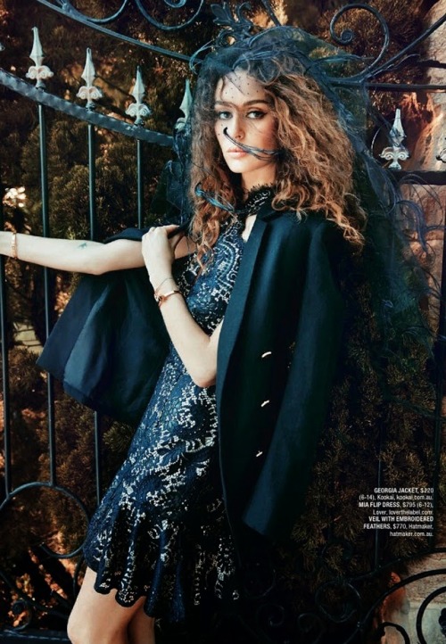 fantasyfashiondesign: Nicole Trunfio luce su atractivo en la revista Shop Australia 