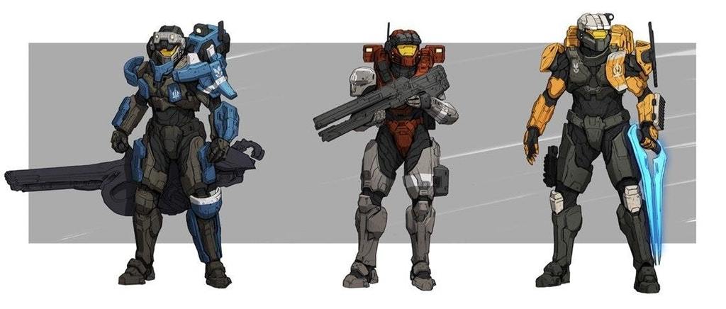 Halo - Official Tumblr — Spartan Group Omega Concept Art. Robert-025 is...