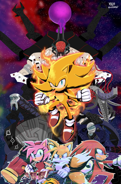 Sonic the Hedgehog on X: Check out the full artwork for the Sonic  Superstars reversible cover by @thesketchsector!  /  X