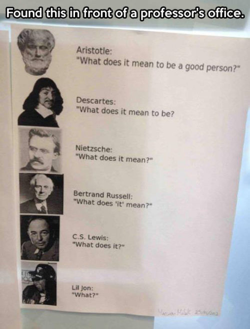shinigamipsyche:   Mine philosophy teacher showed us this last year.  