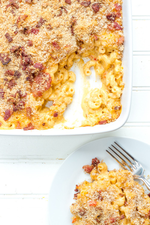 Bacon and Sriracha Macaroni and Cheese