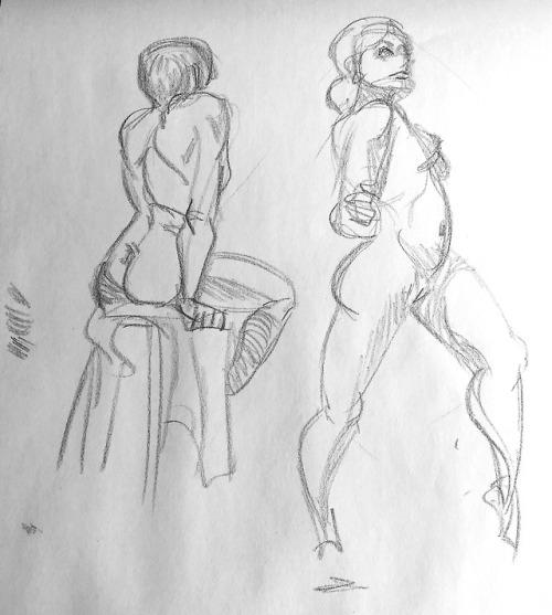  August Life Drawings (2/3) 
