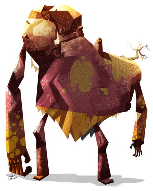 GOLEM! #HugoLCuellar #Illustration #drawing #golem #CharacterDesing #CreatureDesign #Digital #Monste