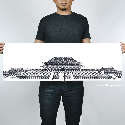 silentgiantla: Architectural Landmarks Created with Bicycle Tire Tracks by Thomas Yang Earlier this 