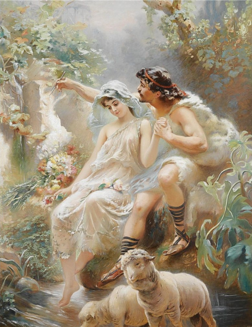 Allegorical Scene, Konstantin MakovskyMedium: oil,canvas