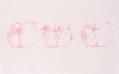 ismaelguerrier: Soft Pink #11 (Color pencil on paper) Instagram: ismael.guerrier.art