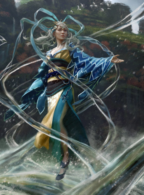 Mu Yanling, Celestial Wind / Magic the Gathering  Yongjae Choi www.artstation.com/artwork/gJ