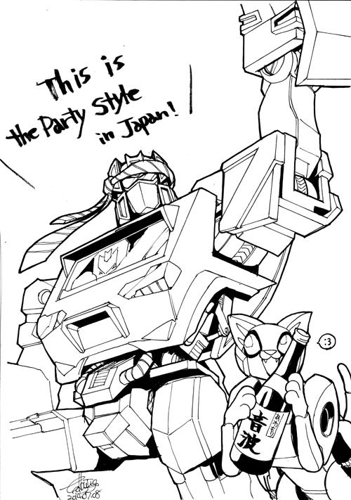 golby2:  1 day, 1 sketch.July 7, 2014 - KaonJuly 8, 2014 - Sir Soundwave and SG RavageJuly