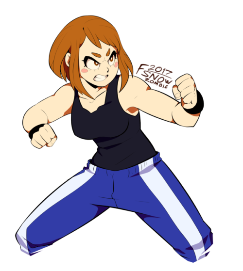 fsnowzombie: today was a GOOD EPISODE of my hero academia Uraraka Ochako from my hero academia! 