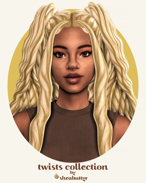 twists collectionHere is a revamp of my twists hairs that I released throughout the years. This coll