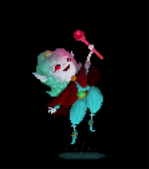 Here’s a quick pixel version of Spaceboygame’s Fara just for fun!
