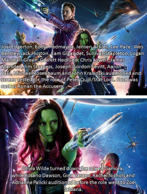 jashykins:whateverilikeok:tastefullyoffensive:‘Guardians of the Galaxy’ Facts and Trivia