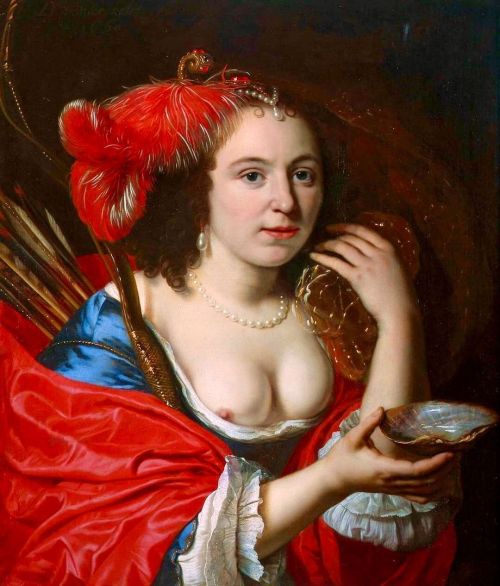 #ArtAppreciation ♥️Bartholomeus van der Helst (Dutch, 1613–1670)“Anna du Pire as Granida&r