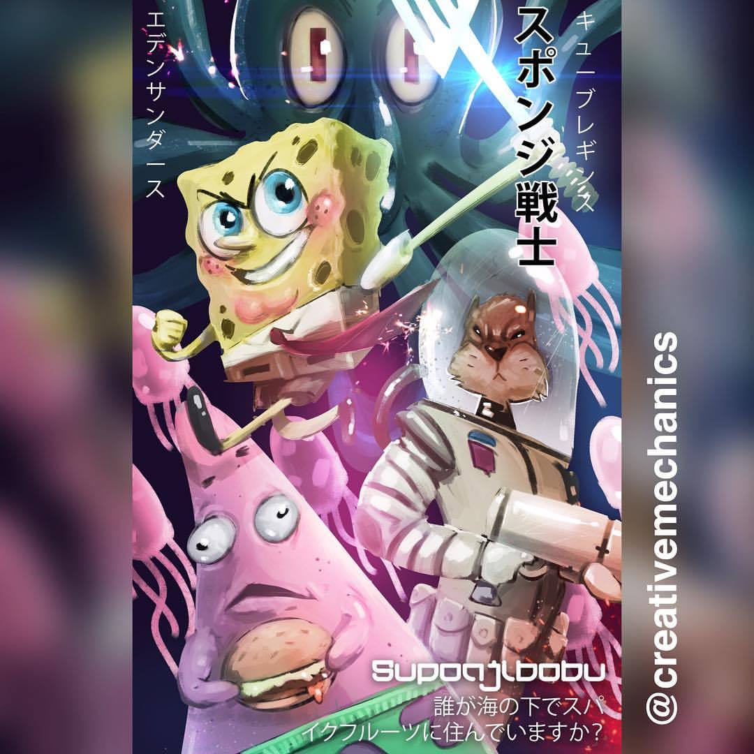 Creative Mechanics • SUPONJIBOBU! New sponge-anime-hero! • •...