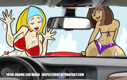 Chillguydraws:  Ironbloodaika:  Total Drama Car Wash By Inspector97 My Entry Into