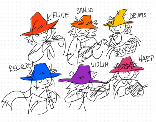 I Designed A Snufkin For Every Colour In The Rainbow Teehee :)