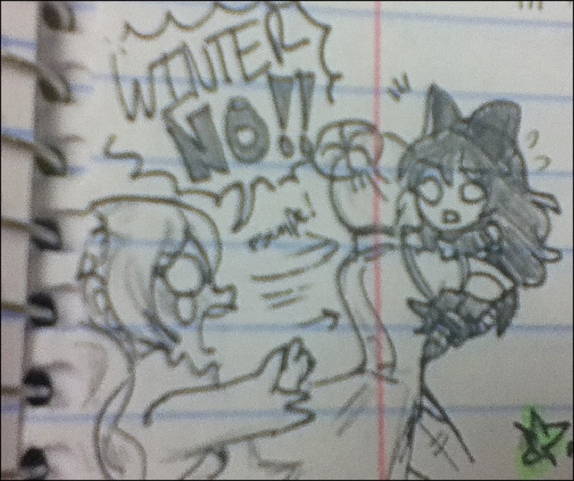 doodles in class (howevr these weren&rsquo;t all done on the same day lolol;)