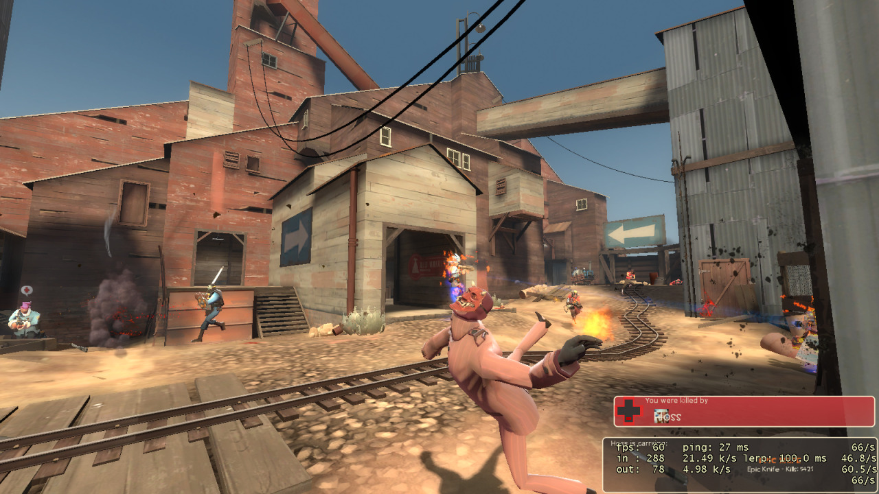 some stupid screenshot of tf2 part 2 presenting a headshot with the Sydney sleeper