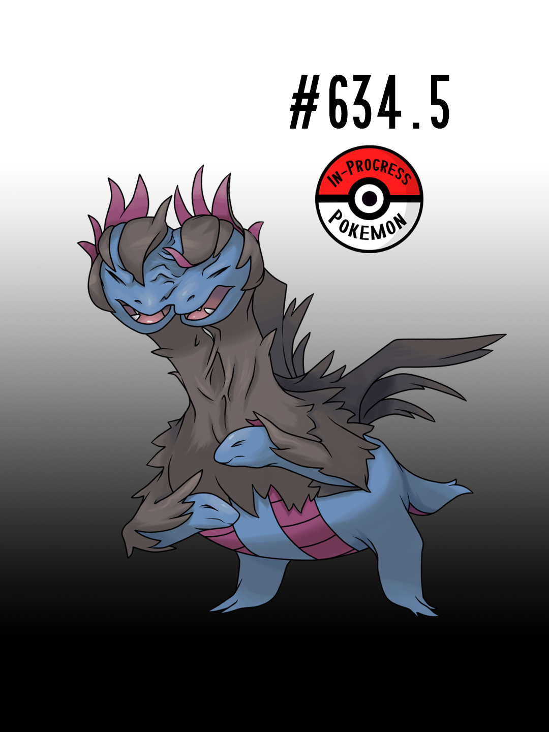 In-Progress Pokemon Evolutions — #633.5 - Born blind, Deino explore their