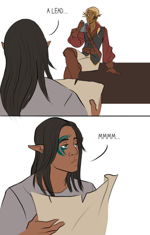 angie-s-g:So I spent too much time thinking about what the warden would say if he saw Zevran in the 