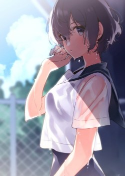 himmelkei:  【二次】短髪・ショートカットの女の子【画像】　その３３ | 二次萌エロ画像ブログ