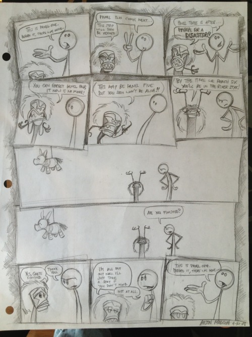 How about a Sunday comic? I drew this back in ‘03 during my Freshman year at CalArts. I’m pretty sure I was procrastinating on my film work at the time.