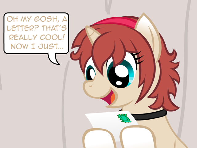 nopony-ask-mclovin:  What is the content of the letter? a - love letterb - anon haterc