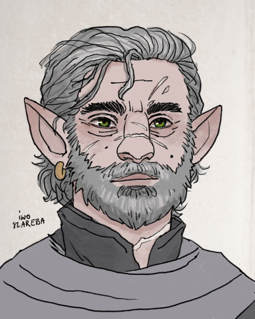 I wanted to redraw my Bhaalspawn for bg3 timeline.he is still very handsome, but he also ended up lo