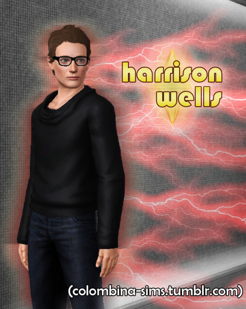 Sim on Request: Harrison WellsAs per @susims3s ‘ wish, here is my Harrison Wells sim, hopefully pack