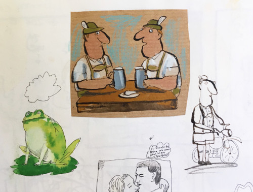 A page from one of Axel Scheffler's sketchbooks