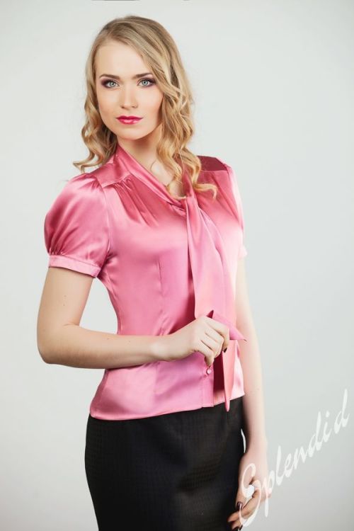 sissylikes:  (via Splendid silk bow blouse | Dream Secretary | Pinterest)