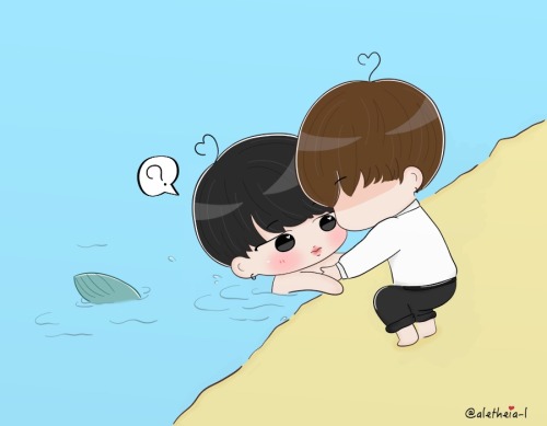 aletheia-l:Jikook♥ version merman for Anon✿. /click for better view/