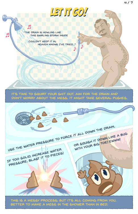 blindjaw:  I just finished writing and illustrating this ass-cleaning guide. Please do share it, all good bottoms need to know this information. You can also share the link outside of Tumblr, easy to remember: http://howtocleanyourass.wordpress.com