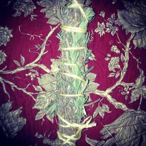 I don&rsquo;t mean to brag but I make a hella cute smudge stick #personal #mumblr #earthy #smudg