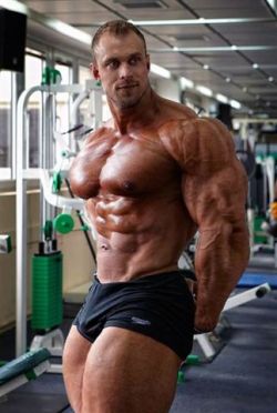 u4huggs:  Oh the possibilities. This man should NEVER have to wear a shirt!  #muscle #bodybuilder #muscleworship #sidechest #pecs #bulge #handsome 