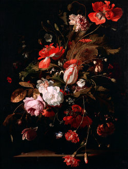 Le-Desir-De-Lautre:  Willem Van Aelst (Dutch, 1627-1683), Still Life With Flowers,