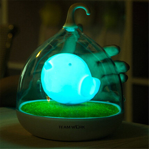 summersunny88:Intelligent  LED Touch Sensor Bird Cage LightUltrasonic Air Freshener Fogger LED Lamp 