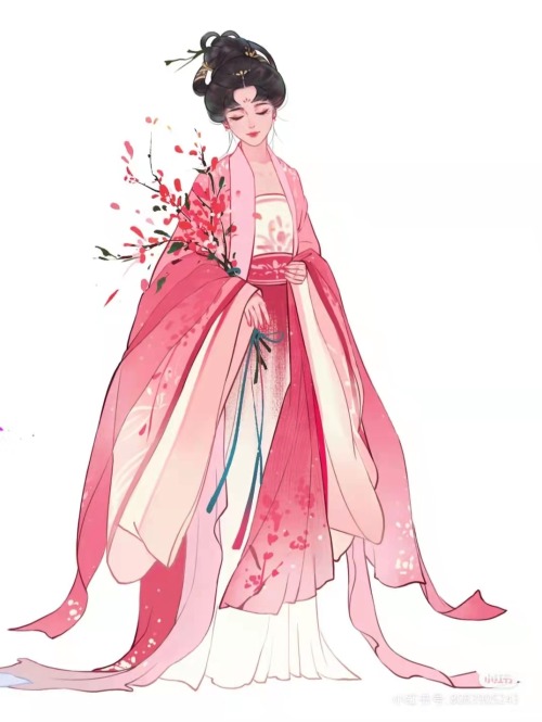 hanfugallery:illustration of chinese hanfu by 柱子(画破画)