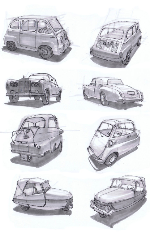 some car studies from Creative Perspective with Robert Hunt