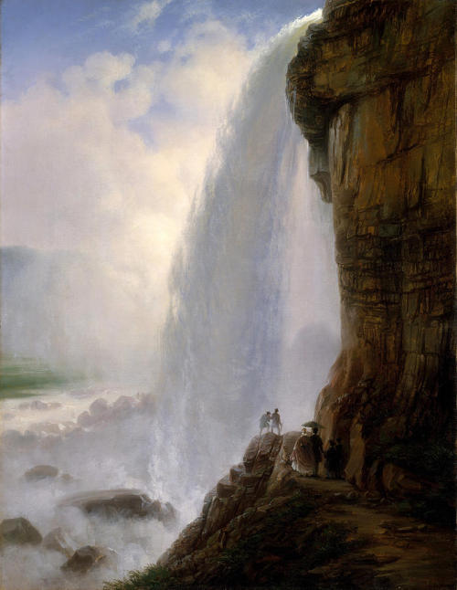 Ferdinand Richardt (1819–1895) Underneath Niagara Falls