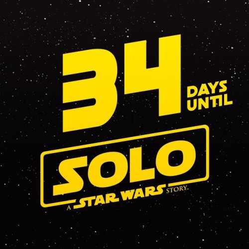 34 days until #Solo: A #StarWars Story t.co/zPxamNDSto@StarWarsCount