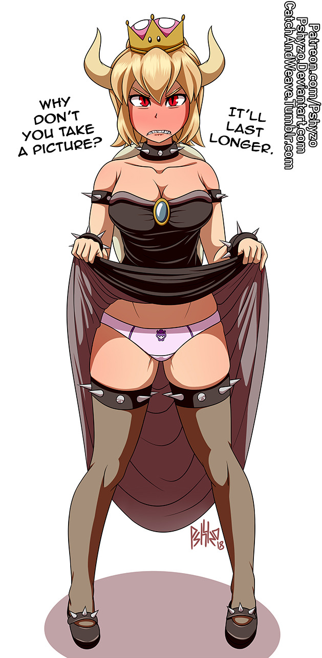 catchandweave: Maybe you should be scared, Bowsette… I mean… Uhhh… Anyway,