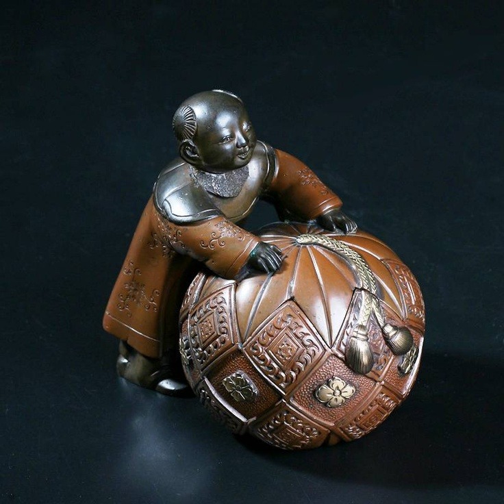 Box &ldquo;Boy with pumpkin.&rdquo; 1866