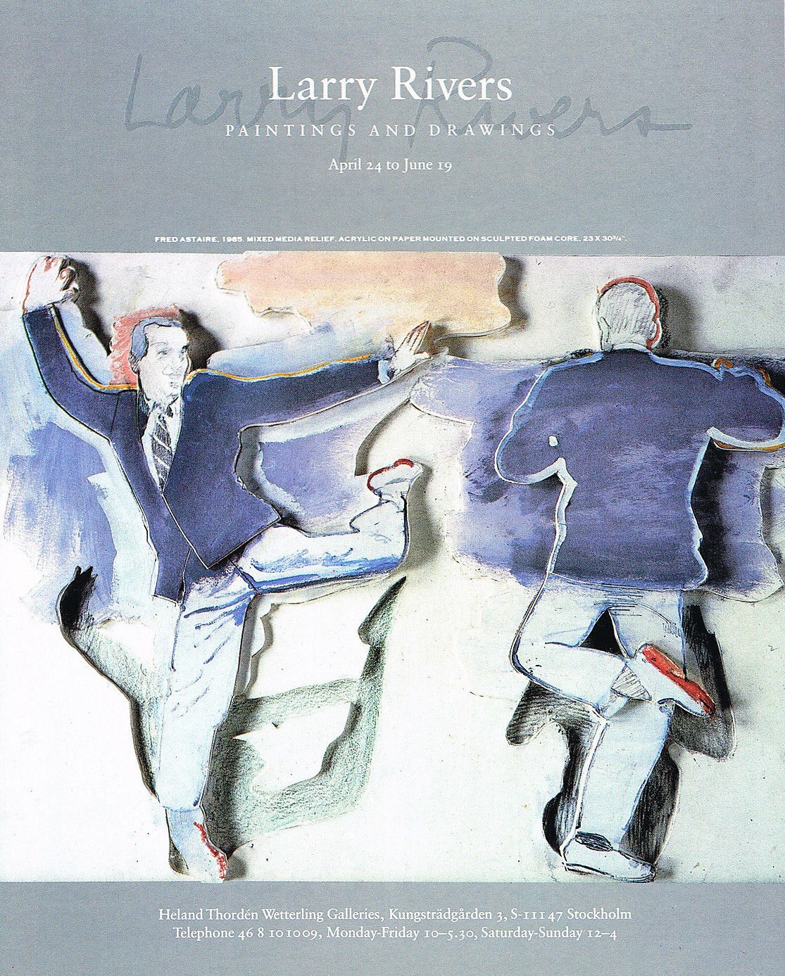 my-pastel-paradise:Larry Rivers, ‘Fred Astaire’ (1986)