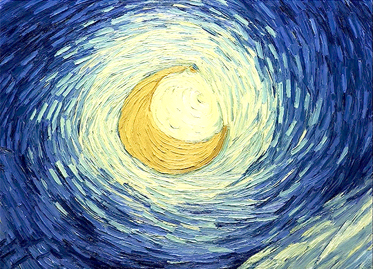 ╭ Details & Art ╮ — Starry Night. Loving Vincent (Van Gogh), movie,...