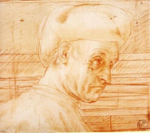 Study of a Man Wearing a Hat, 1519, Jacopo PontormoMedium: chalk,paperwww.wikiart.org/en/jac