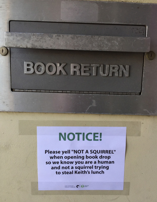 abjectadmirer: obviousplant: Bonus library drop box sign on Instagram Hhhaaaahhhaaaaaaa! @wolseley37