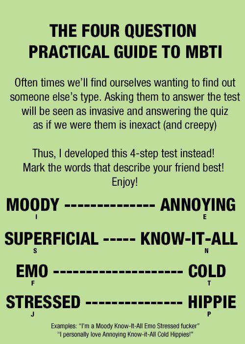 soaplesbian: actualmichelle:  mbti-stereotypes:  tl;dr short typing guide!  moody